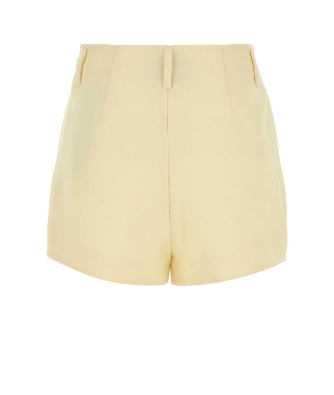 Ami Paris Желтые шерстяные шорты, фото 2