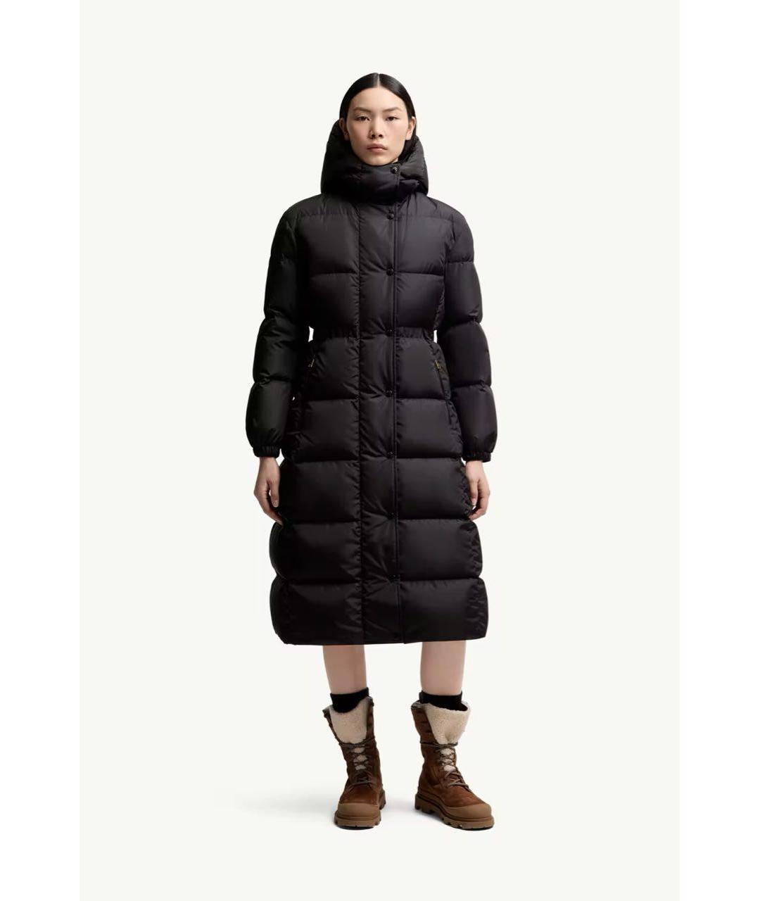 MONCLER Черный пуховик, фото 2