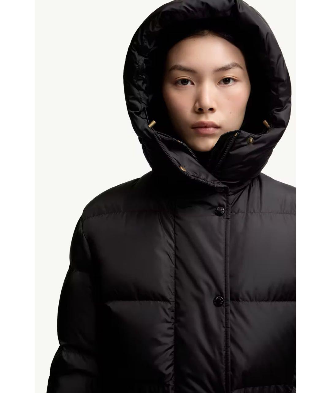 MONCLER Черный пуховик, фото 5