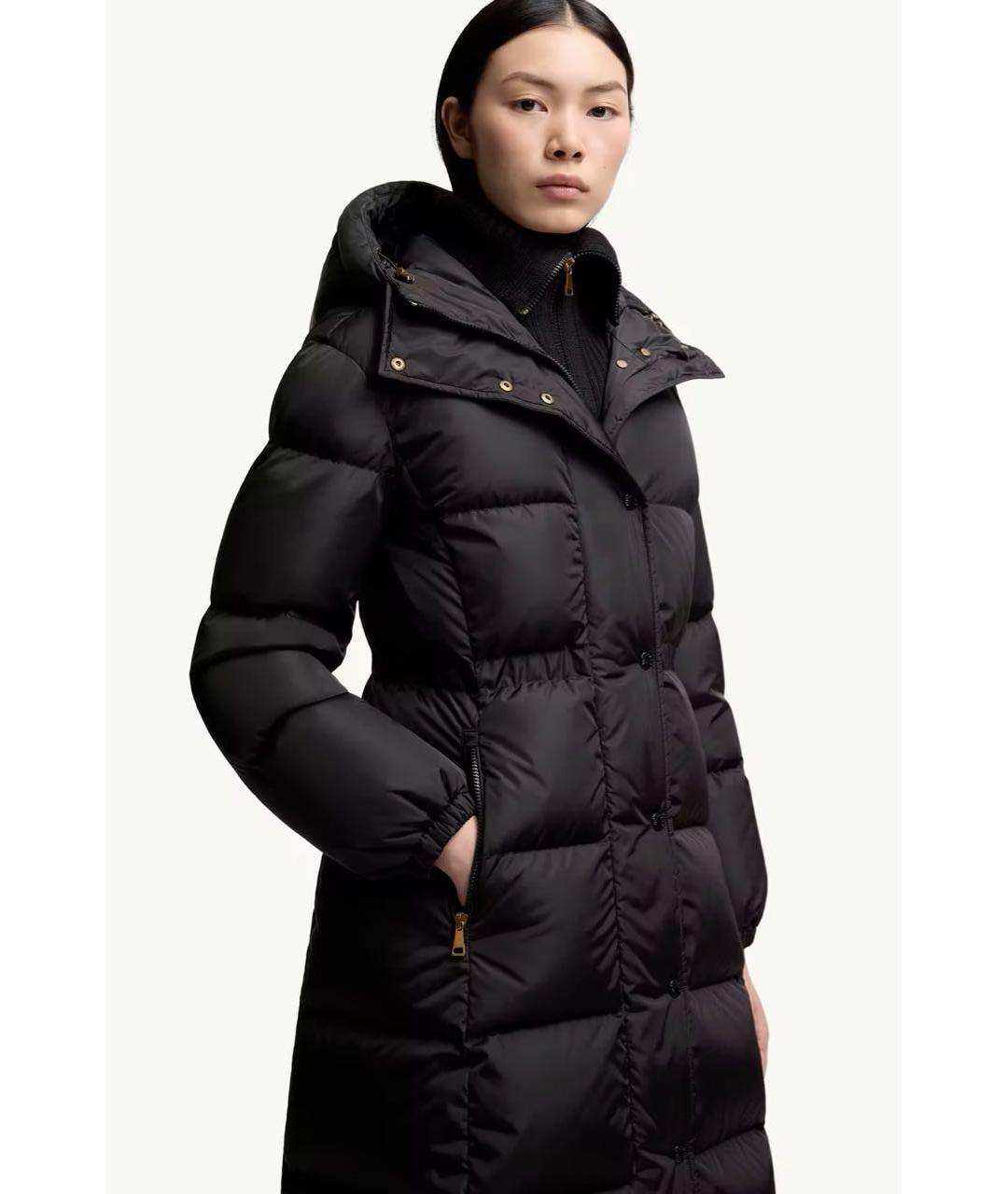 MONCLER Черный пуховик, фото 4