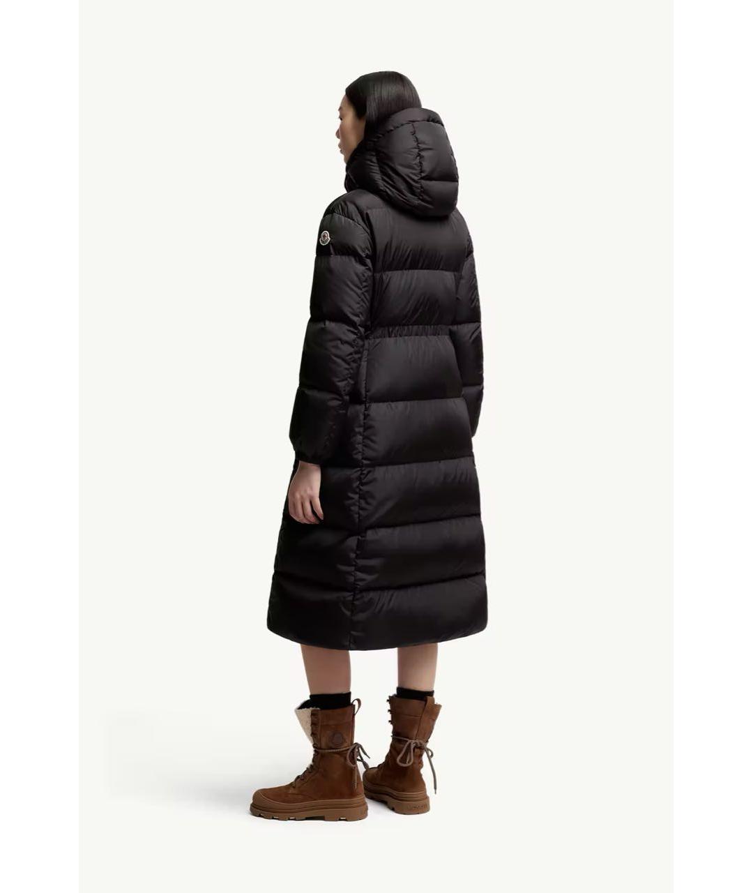 MONCLER Черный пуховик, фото 3