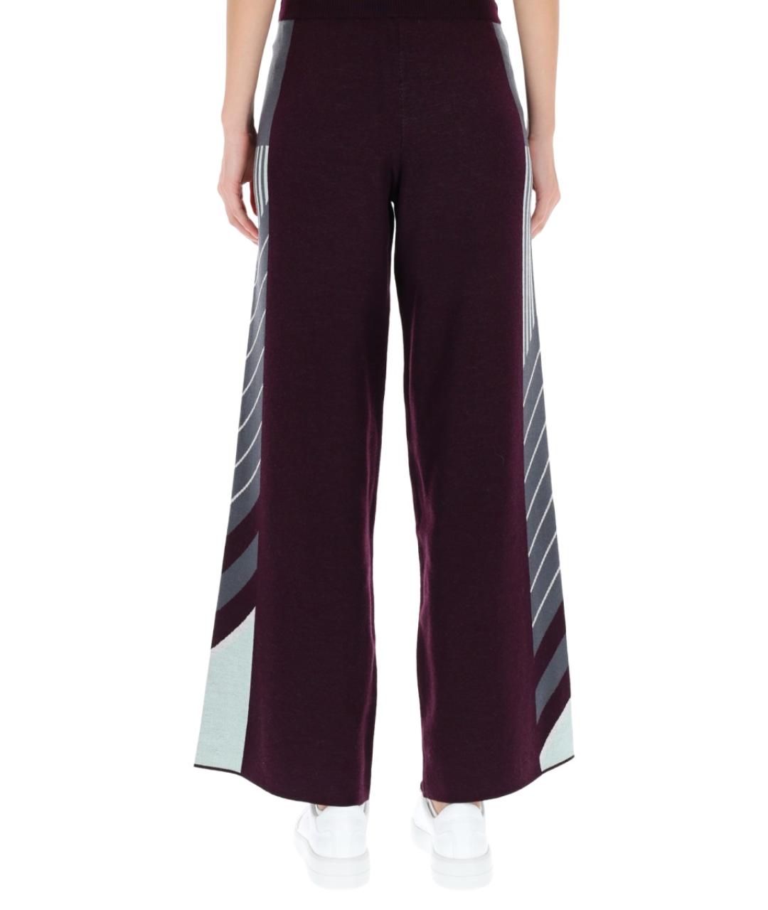 CASABLANCA Фиолетовые шерстяные спортивные брюки и шорты, фото 4