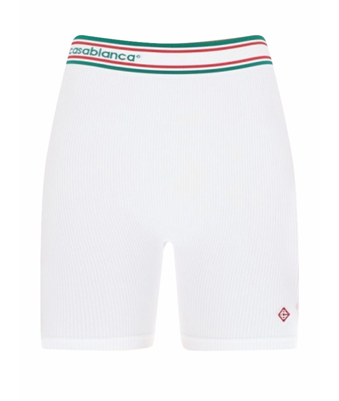 CASABLANCA Белые полиамидовые леггинсы и велосипедки, фото 1
