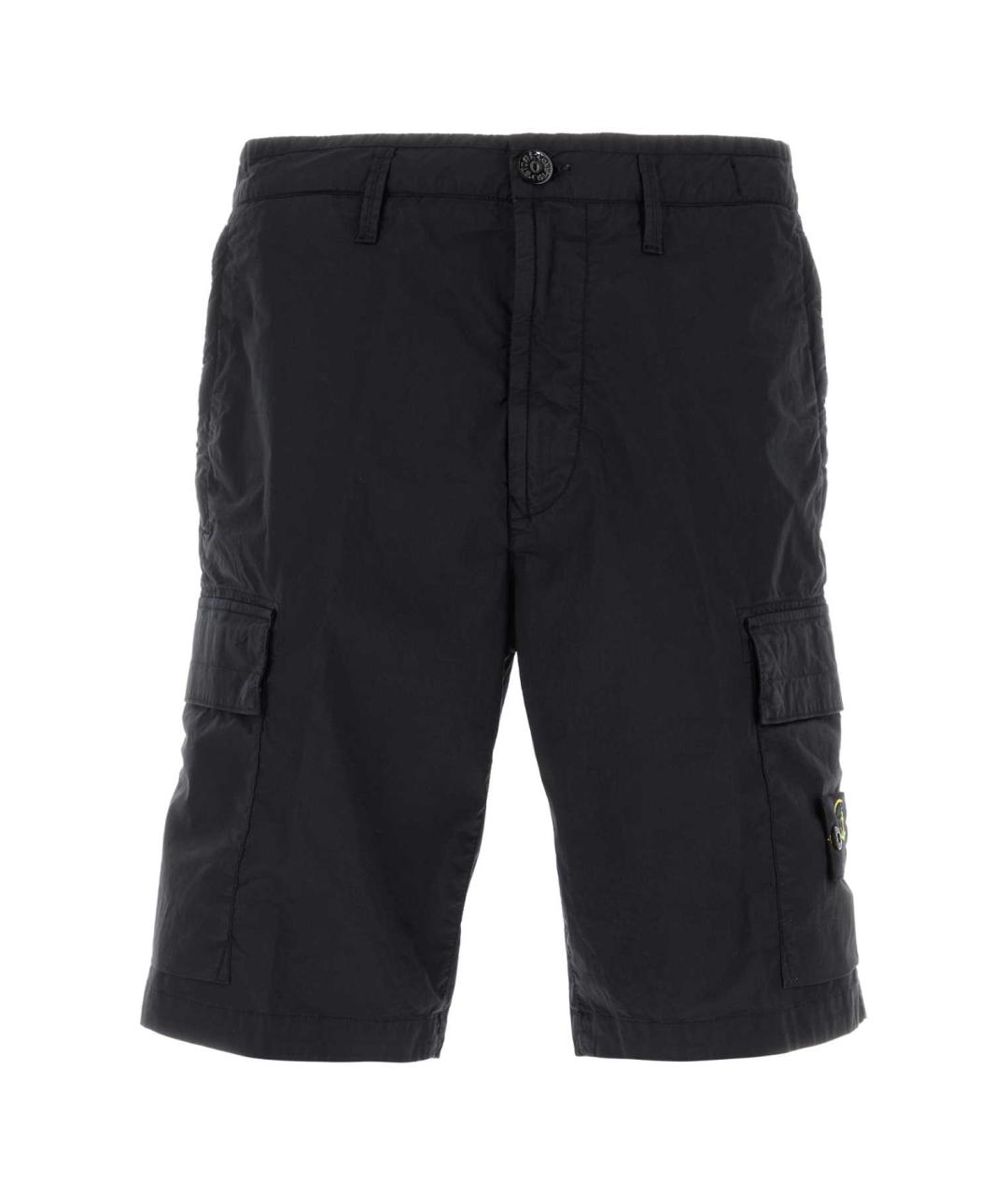 STONE ISLAND Синие хлопковые шорты, фото 1
