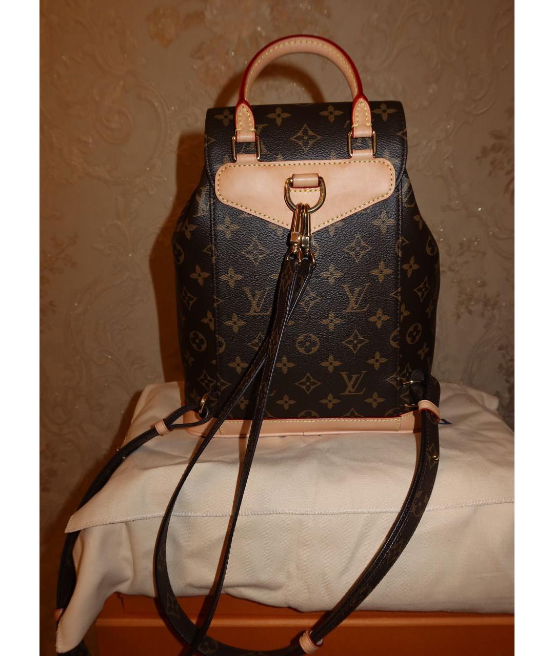LOUIS VUITTON Коричневый рюкзак, фото 3