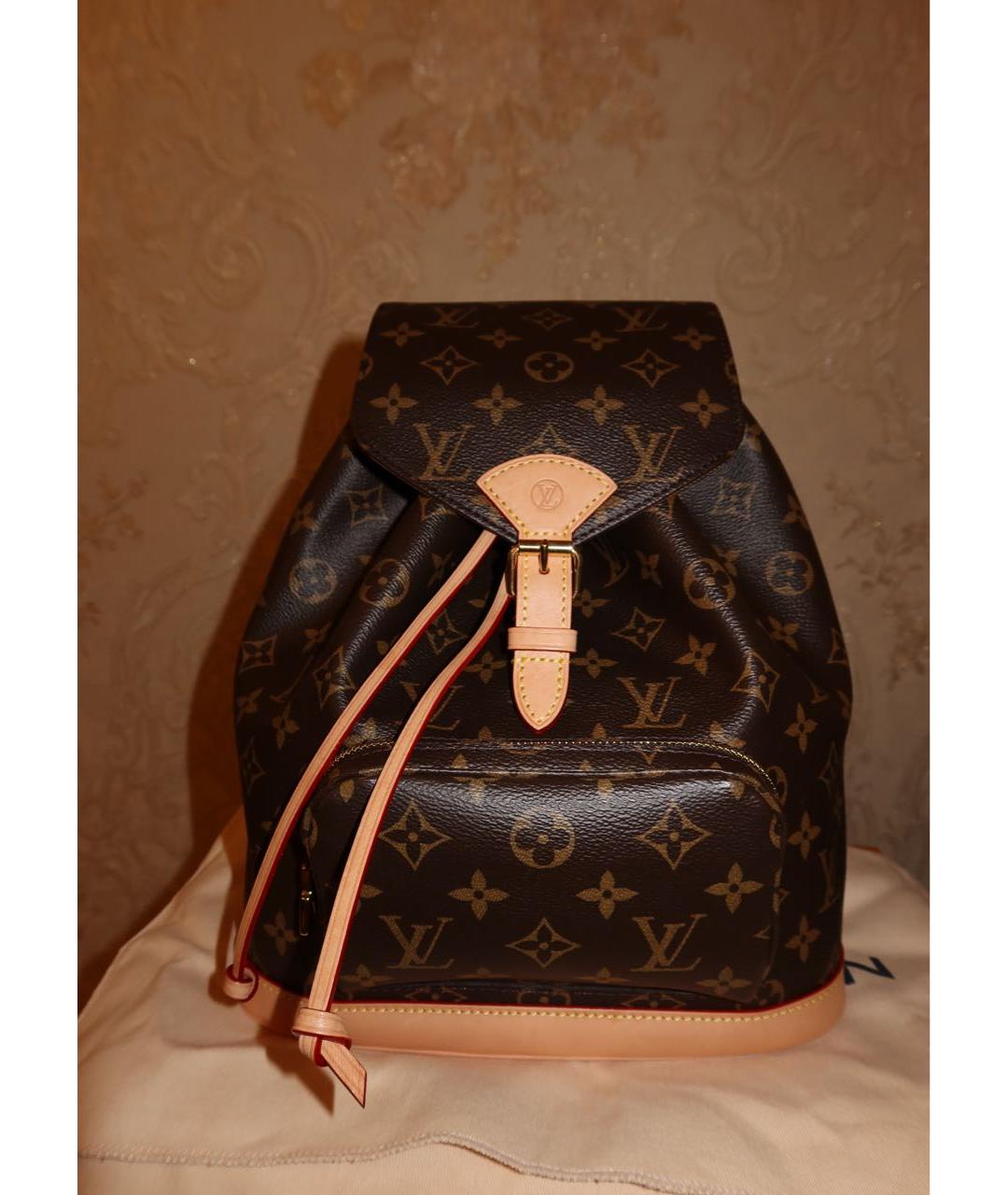LOUIS VUITTON Коричневый рюкзак, фото 7