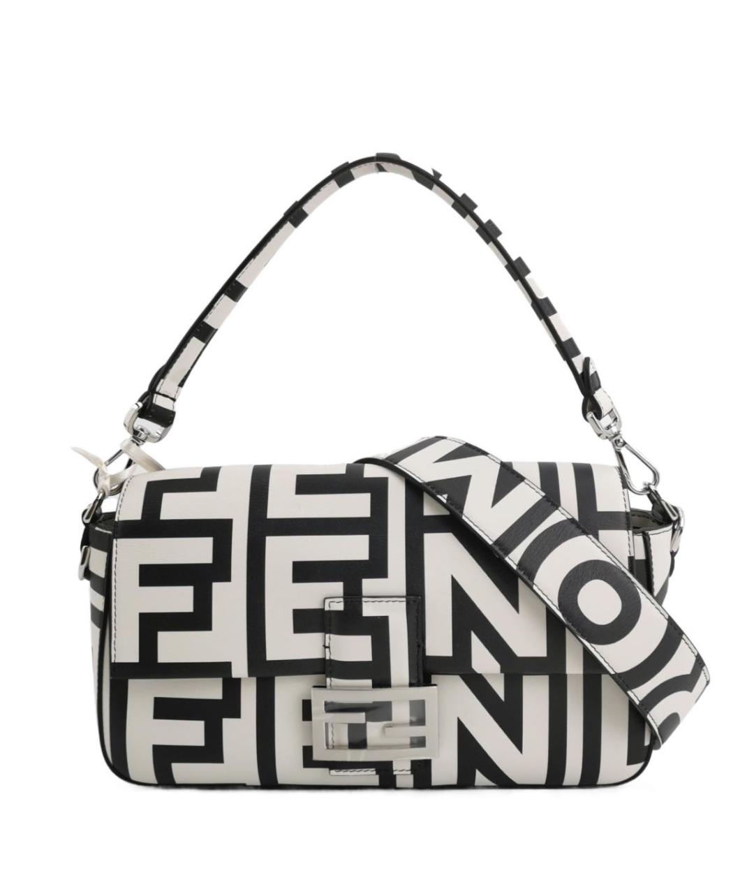 FENDI Черная кожаная сумка через плечо, фото 1