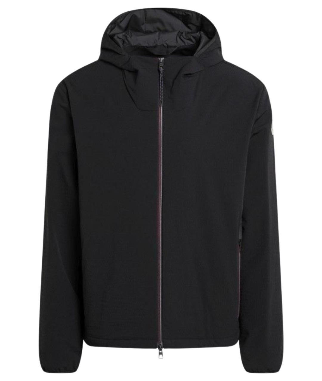 MONCLER Черная полиэстеровая куртка, фото 1