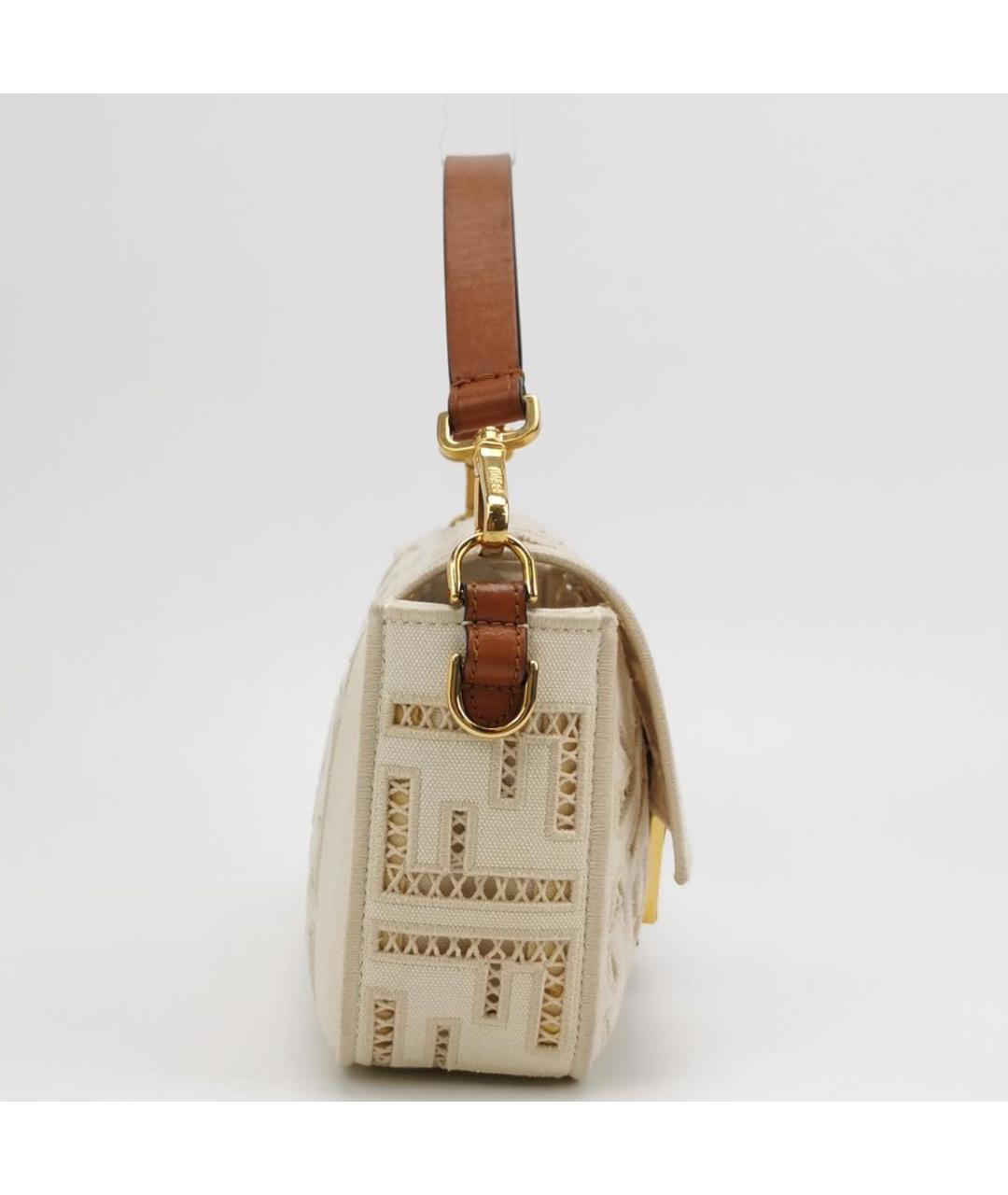 FENDI Коричневая кожаная сумка через плечо, фото 3