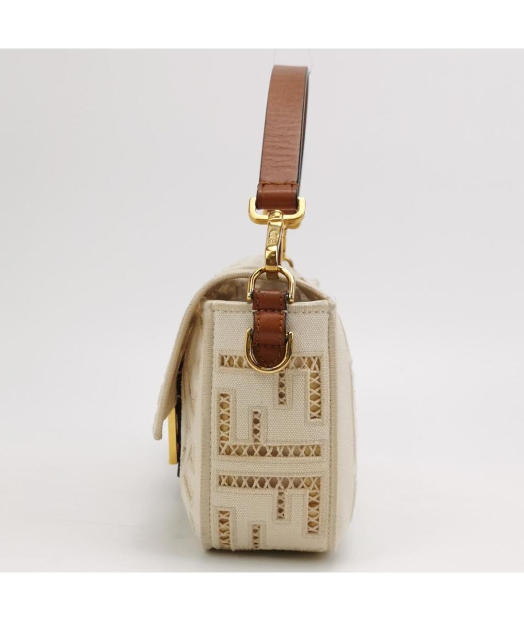 FENDI Коричневая кожаная сумка через плечо, фото 2