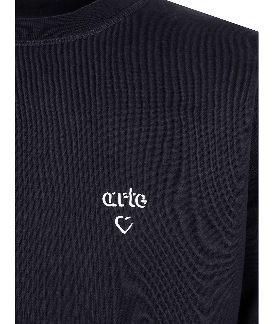 ARTE ANTWERP Черный хлопковый джемпер / свитер, фото 3