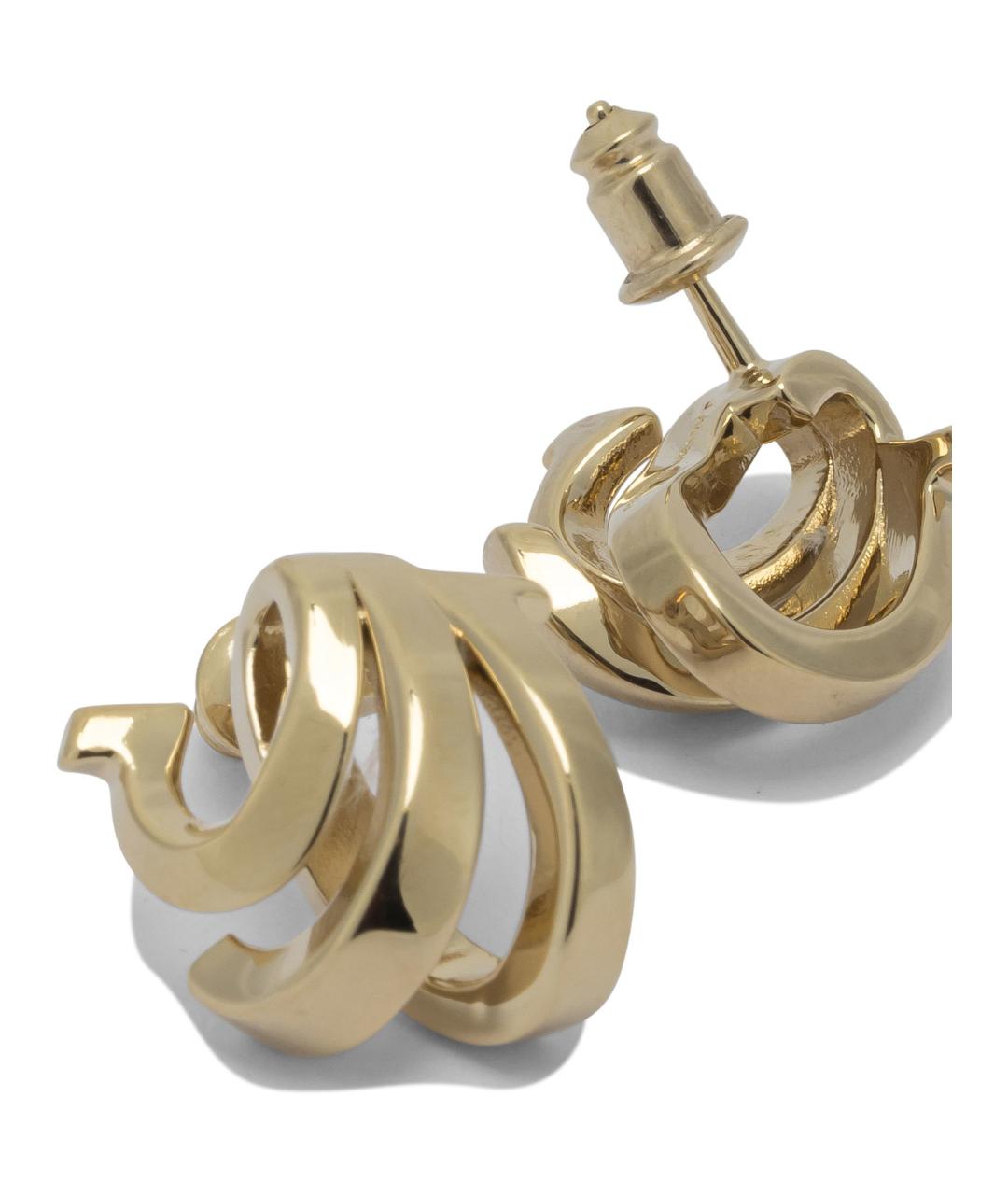 FERRAGAMO Золотые латунные серьги, фото 2