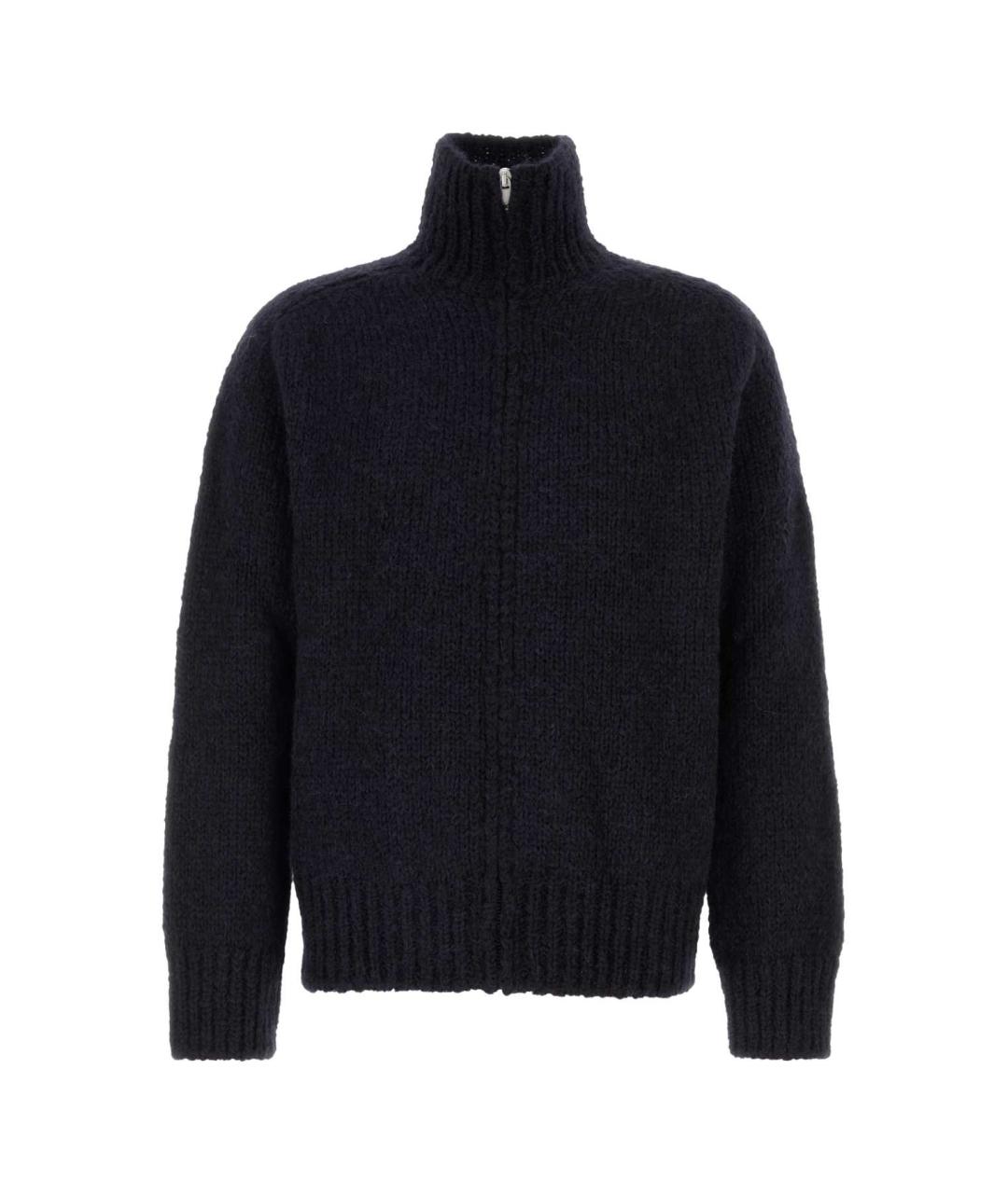 JIL SANDER Синий шерстяной кардиган, фото 1