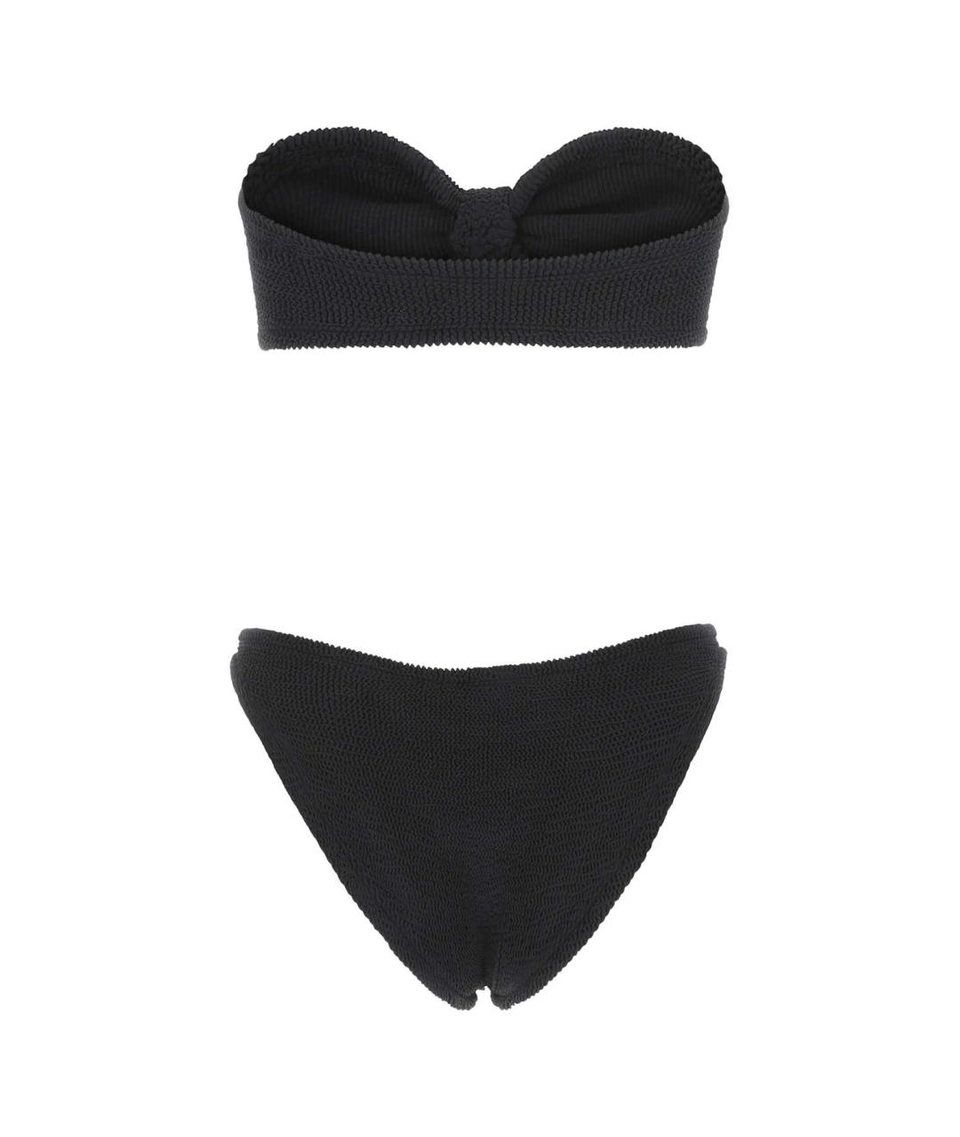 HUNZA G Черный полиамидовый купальник, фото 2