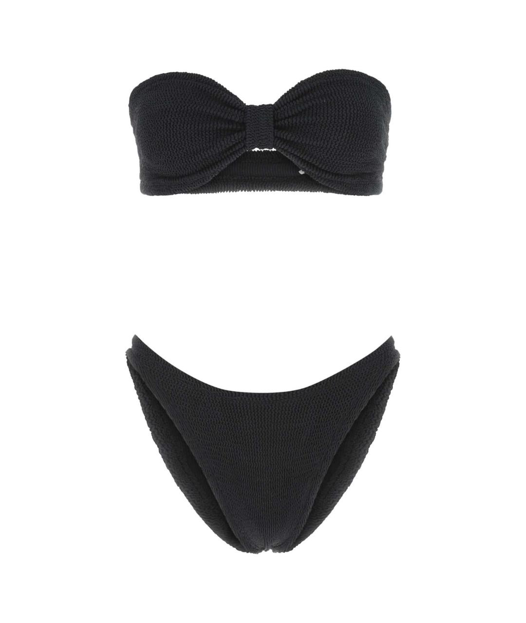 HUNZA G Черный полиамидовый купальник, фото 1