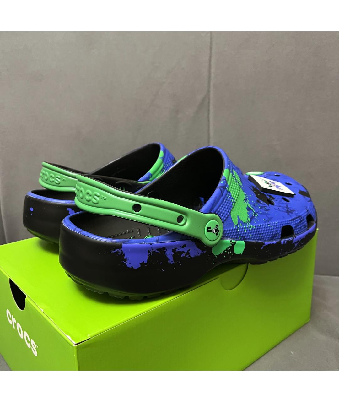 CROCS Синие резиновые шлепанцы, фото 8