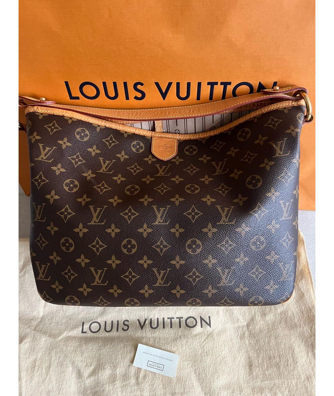 LOUIS VUITTON Коричневая сумка через плечо, фото 2