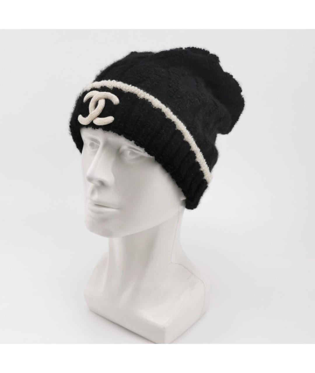 CHANEL Черная шапка, фото 2