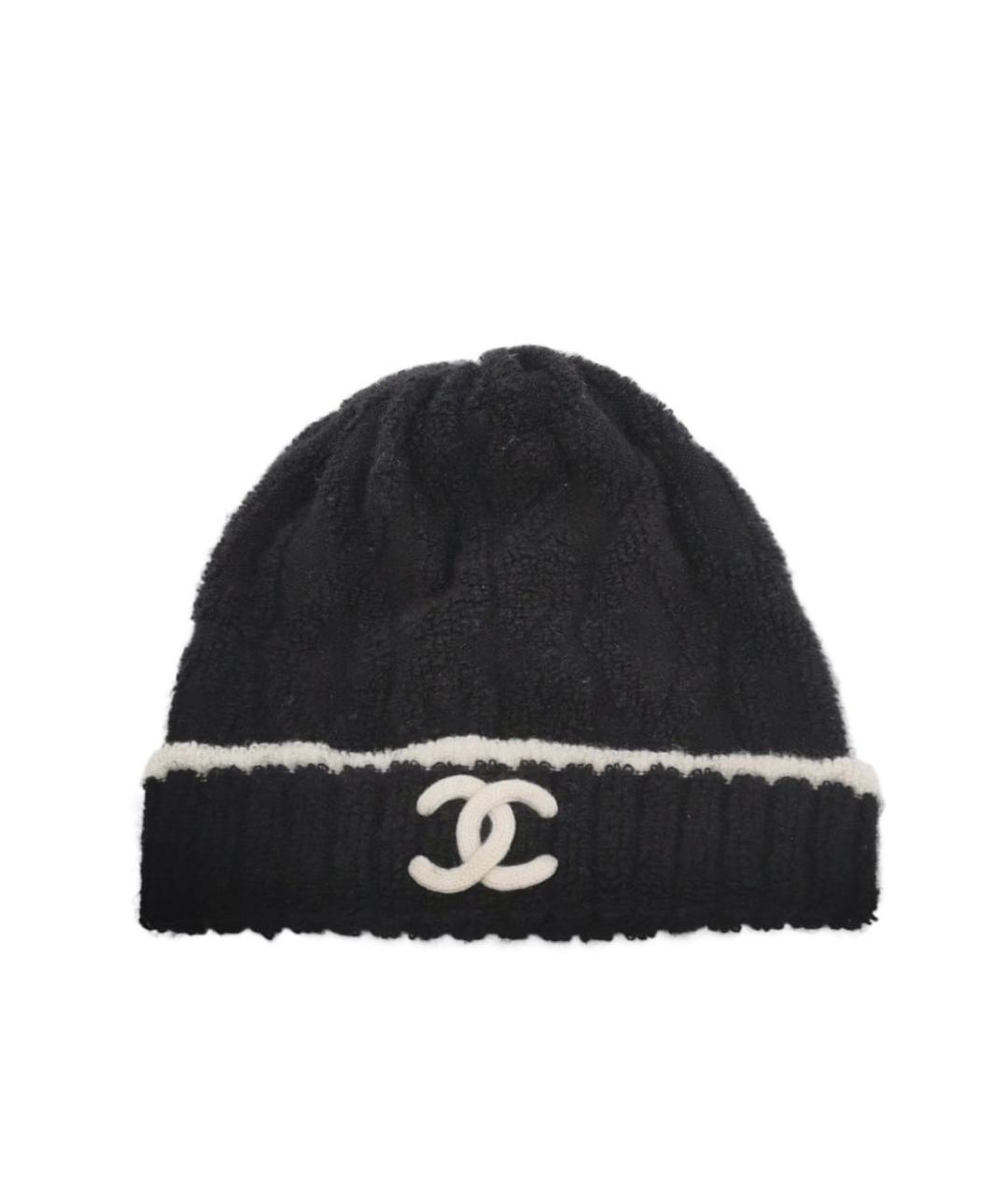 CHANEL Черная шапка, фото 1
