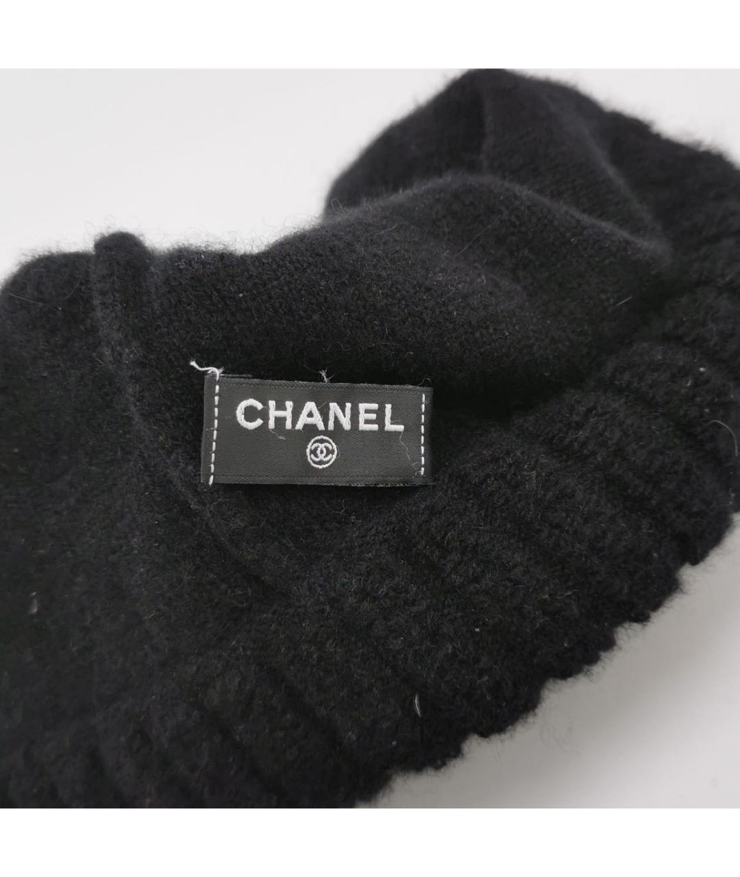 CHANEL Черная шапка, фото 4