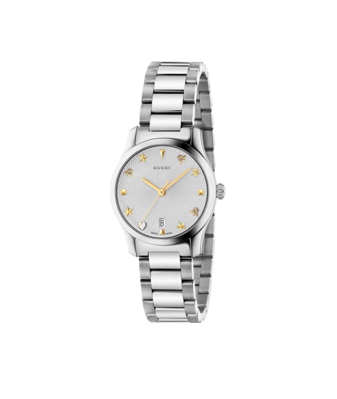 GUCCI Серебряные часы, фото 1
