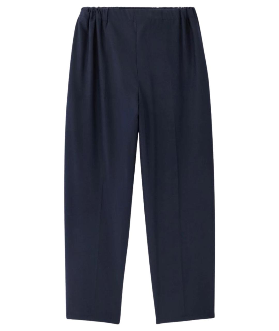 JACQUEMUS Темно-синие шерстяные повседневные брюки, фото 1