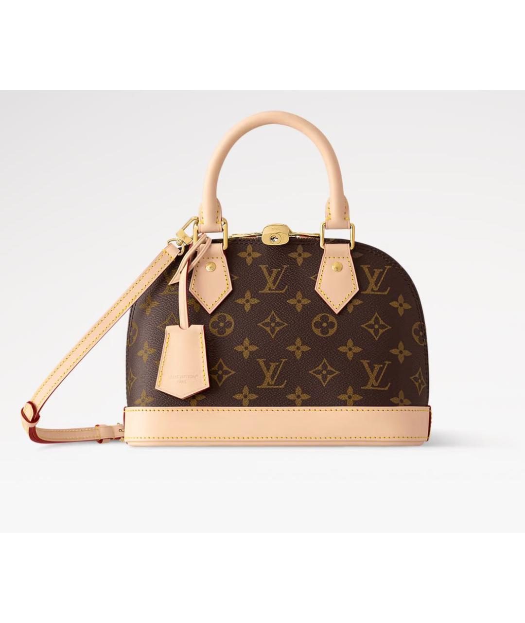 LOUIS VUITTON Коричневая сумка с короткими ручками, фото 7