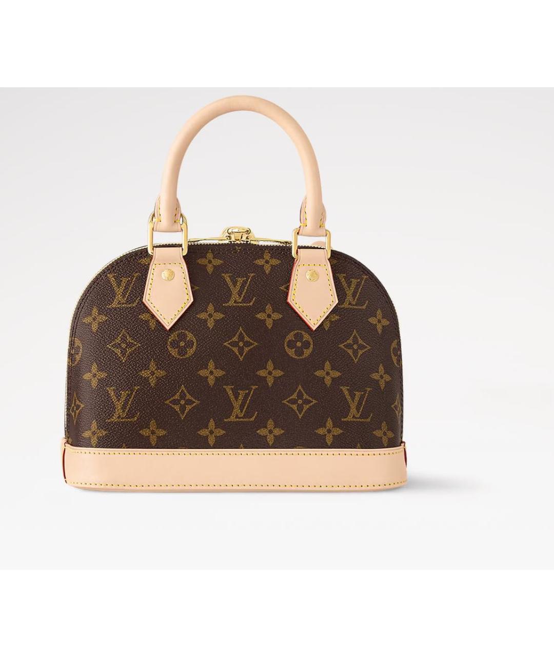 LOUIS VUITTON Коричневая сумка с короткими ручками, фото 4