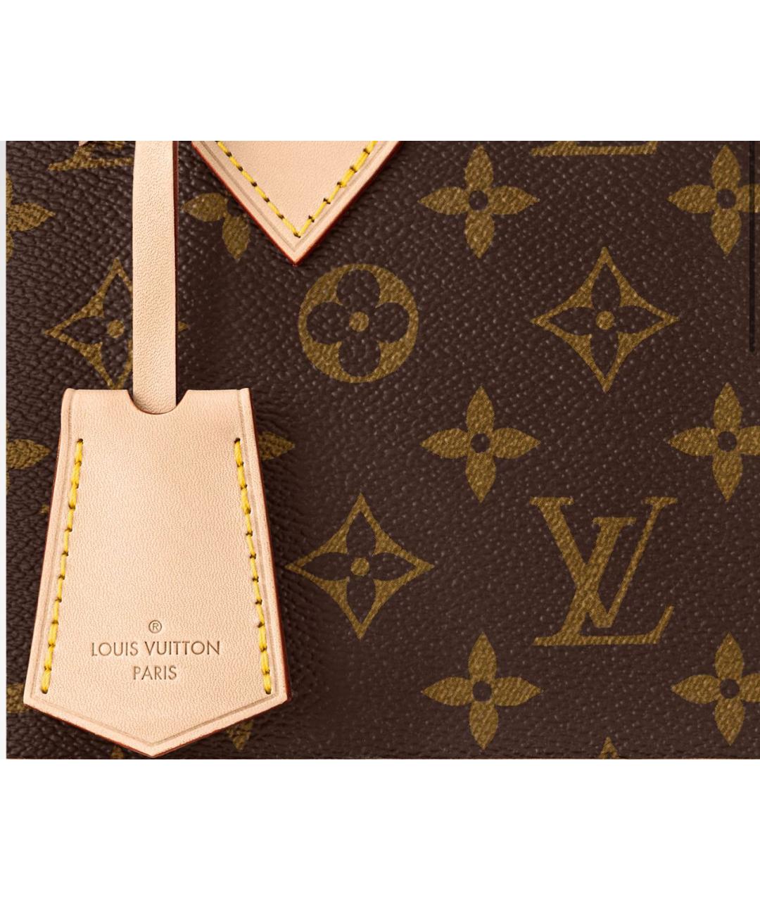LOUIS VUITTON Коричневая сумка с короткими ручками, фото 6