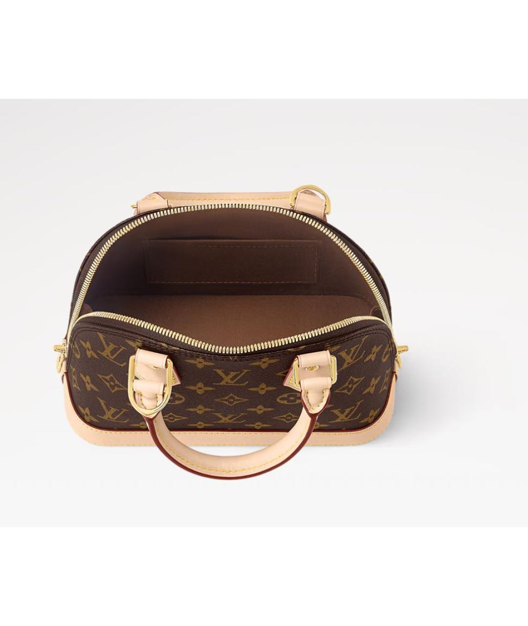 LOUIS VUITTON Коричневая сумка с короткими ручками, фото 3