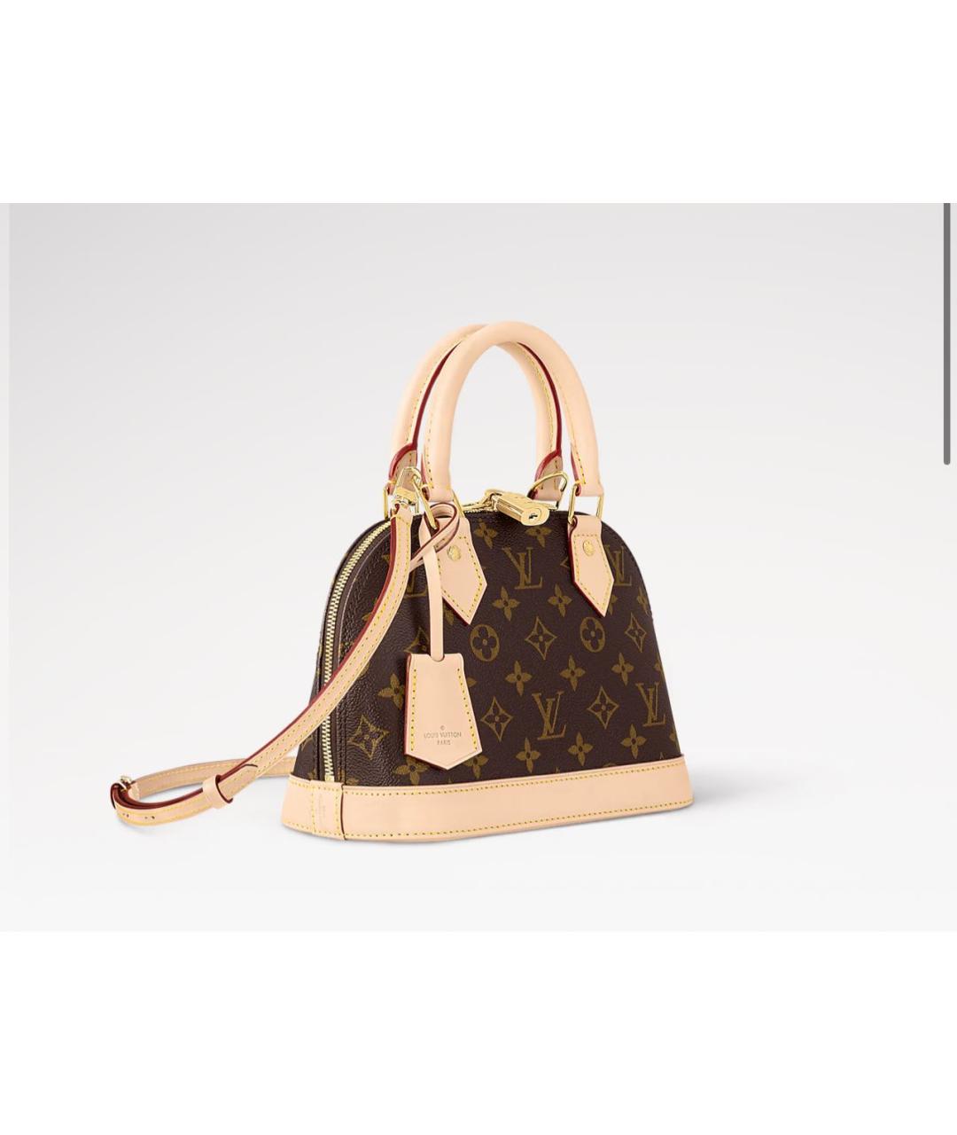 LOUIS VUITTON Коричневая сумка с короткими ручками, фото 2