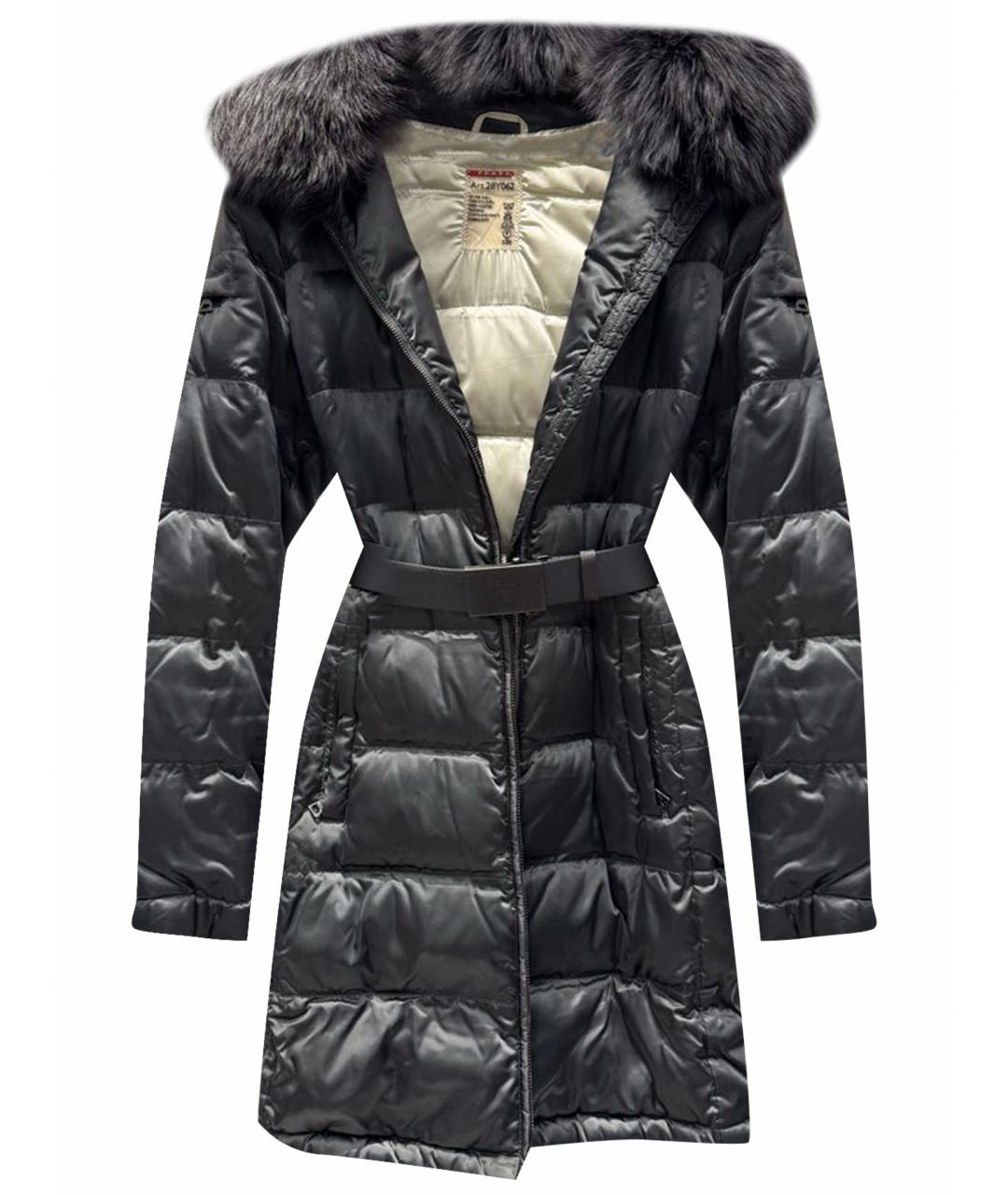 PRADA Серое полиуретановое пальто, фото 1