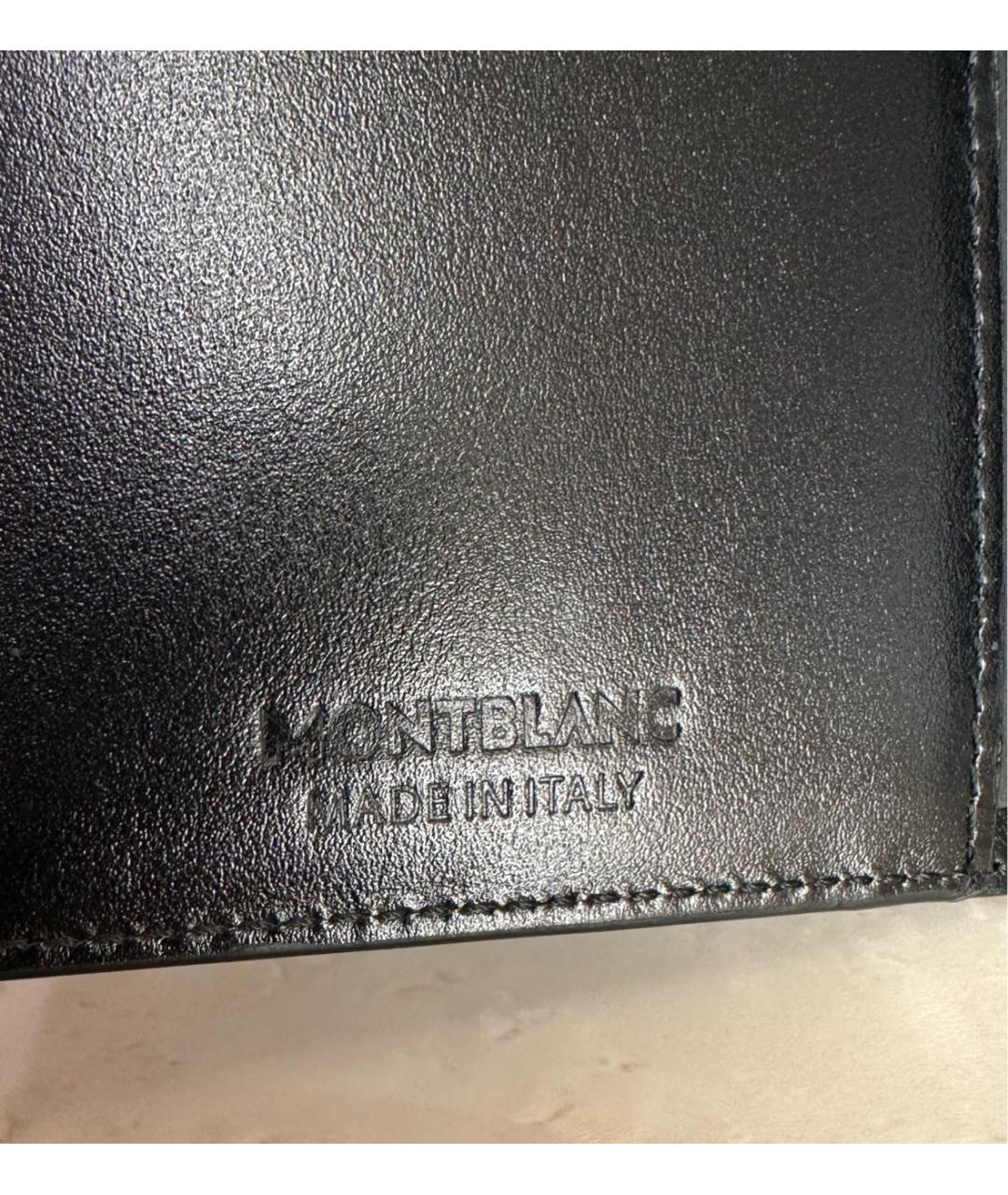 MONTBLANC Темно-синий кожаный кошелек, фото 7