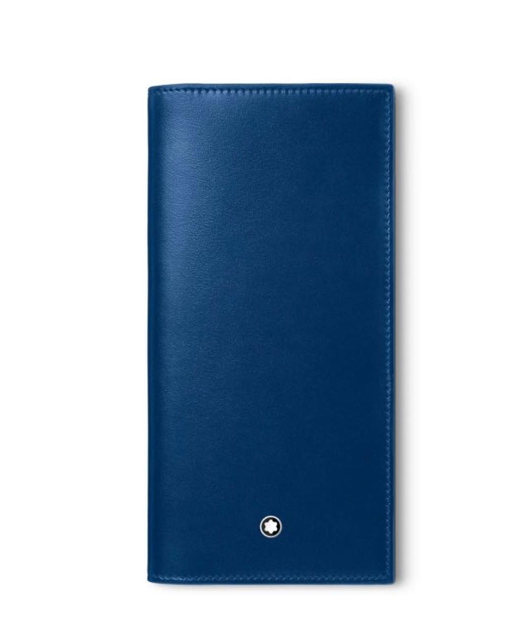 MONTBLANC Темно-синий кожаный кошелек, фото 9