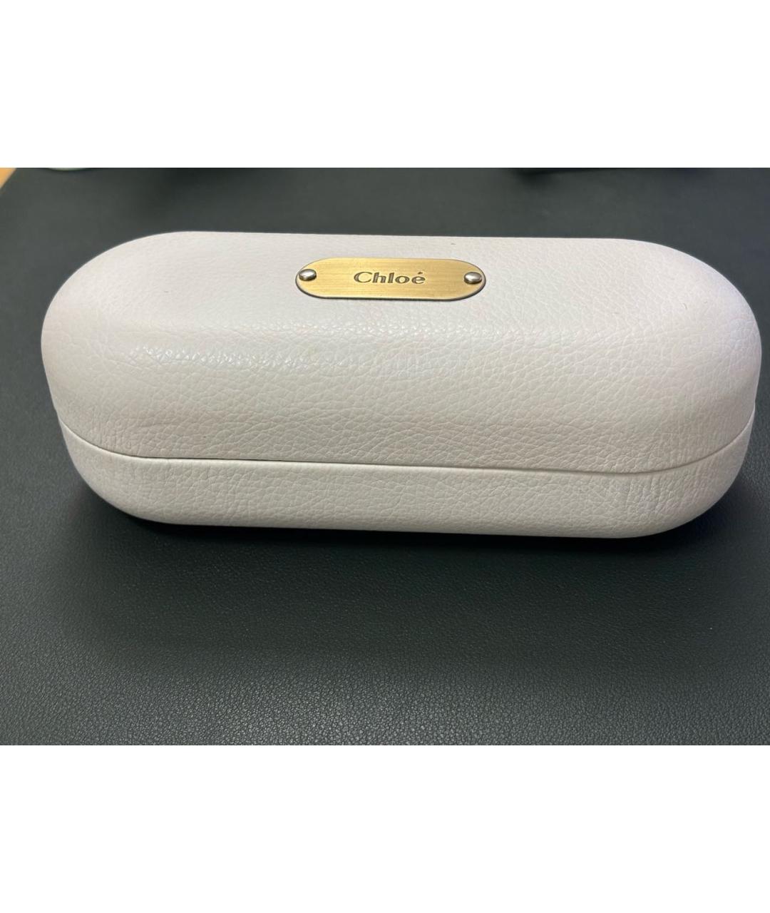 CHLOE Черные металлические солнцезащитные очки, фото 4