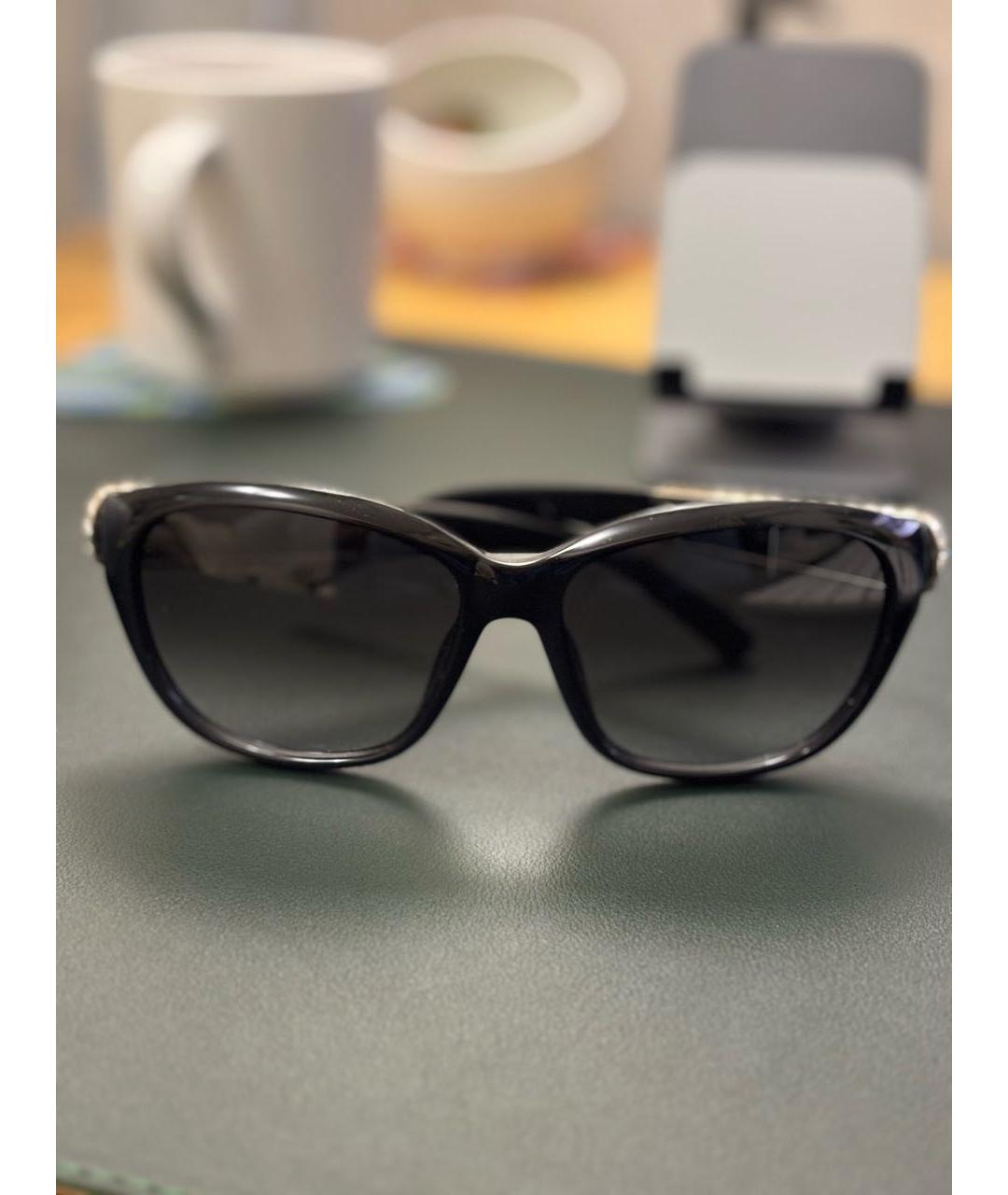 CHLOE Черные металлические солнцезащитные очки, фото 9