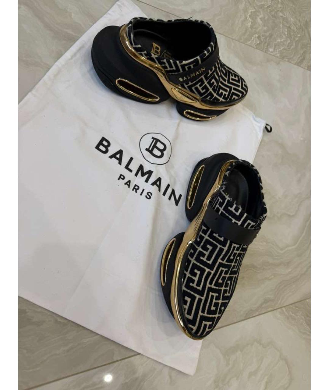 BALMAIN Черные кроссовки, фото 3