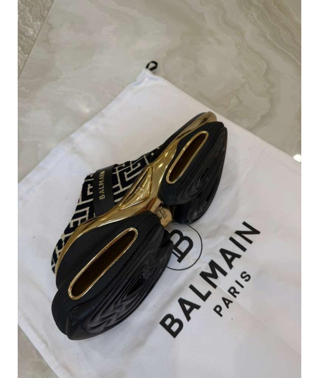 BALMAIN Черные кроссовки, фото 5