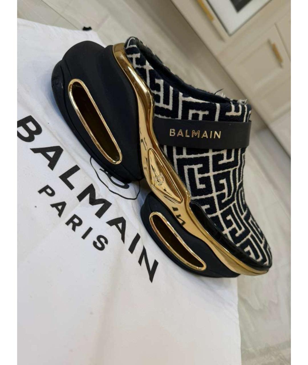 BALMAIN Черные кроссовки, фото 8
