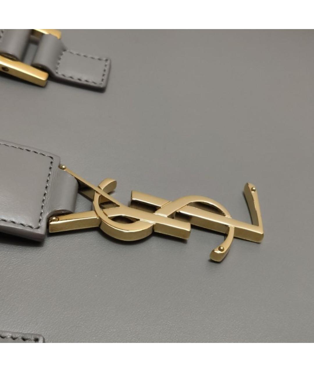 SAINT LAURENT Кожаная сумка тоут, фото 7