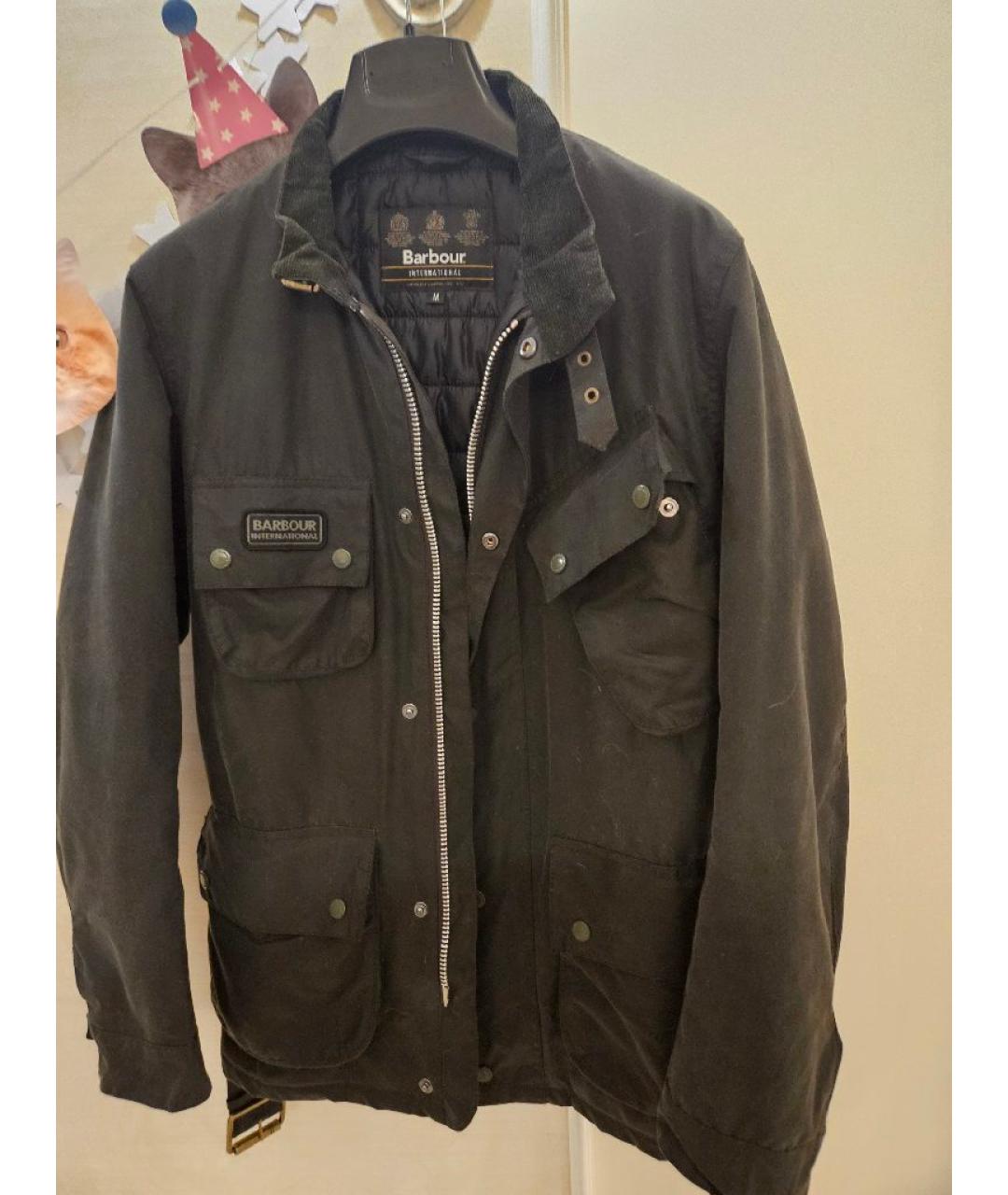 BARBOUR Коричневая хлопковая куртка, фото 4