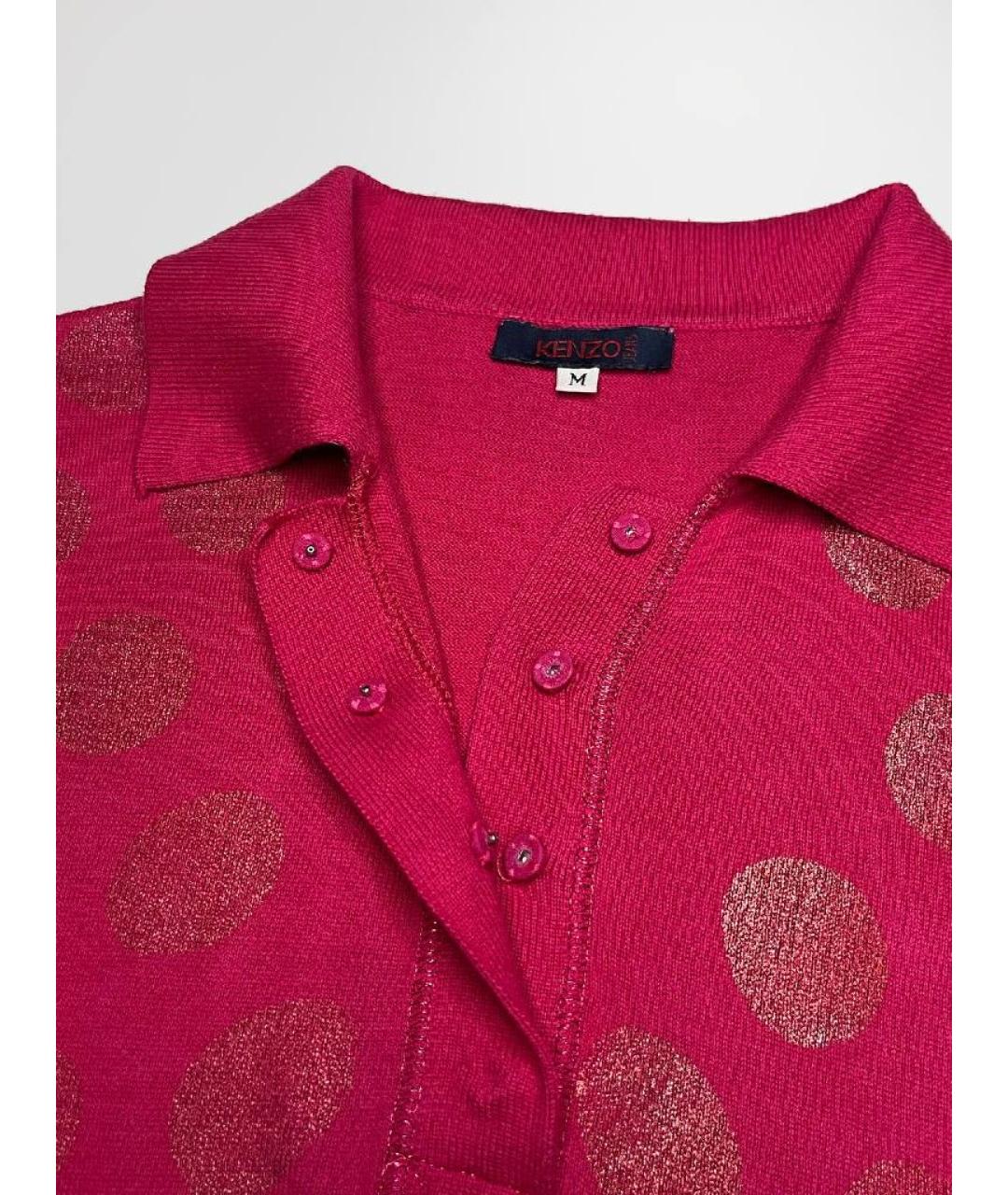 KENZO Бордовая футболка, фото 3
