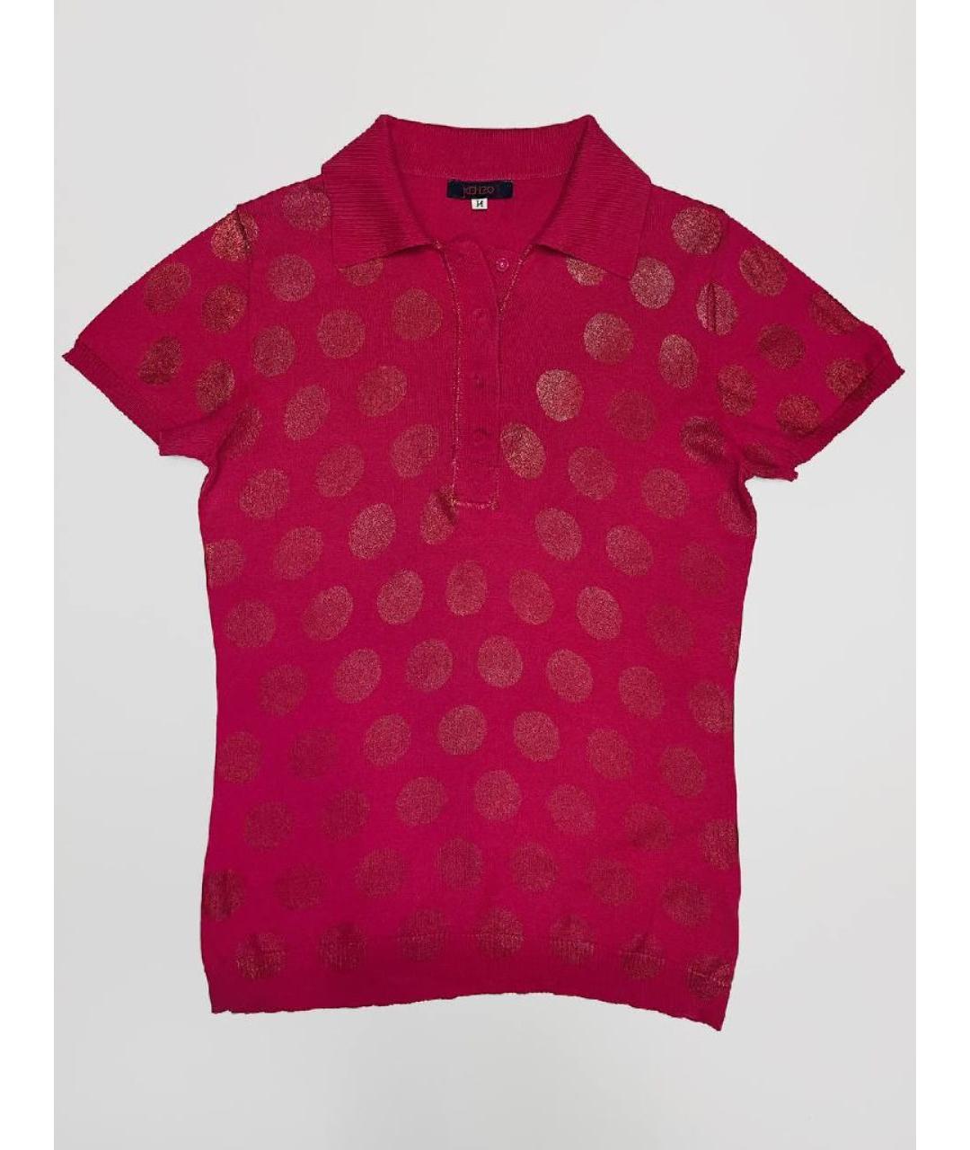 KENZO Бордовая футболка, фото 5