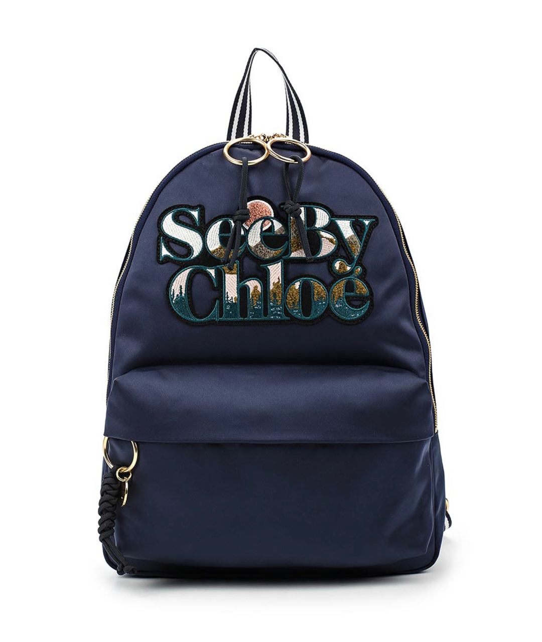 SEE BY CHLOE Синий хлопковый рюкзак, фото 1