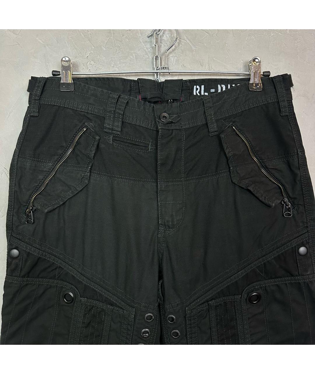 POLO RALPH LAUREN Черные хлопковые повседневные брюки, фото 3