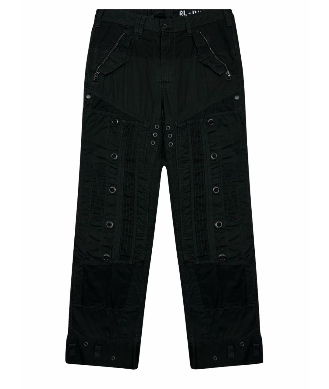 POLO RALPH LAUREN Черные хлопковые повседневные брюки, фото 1