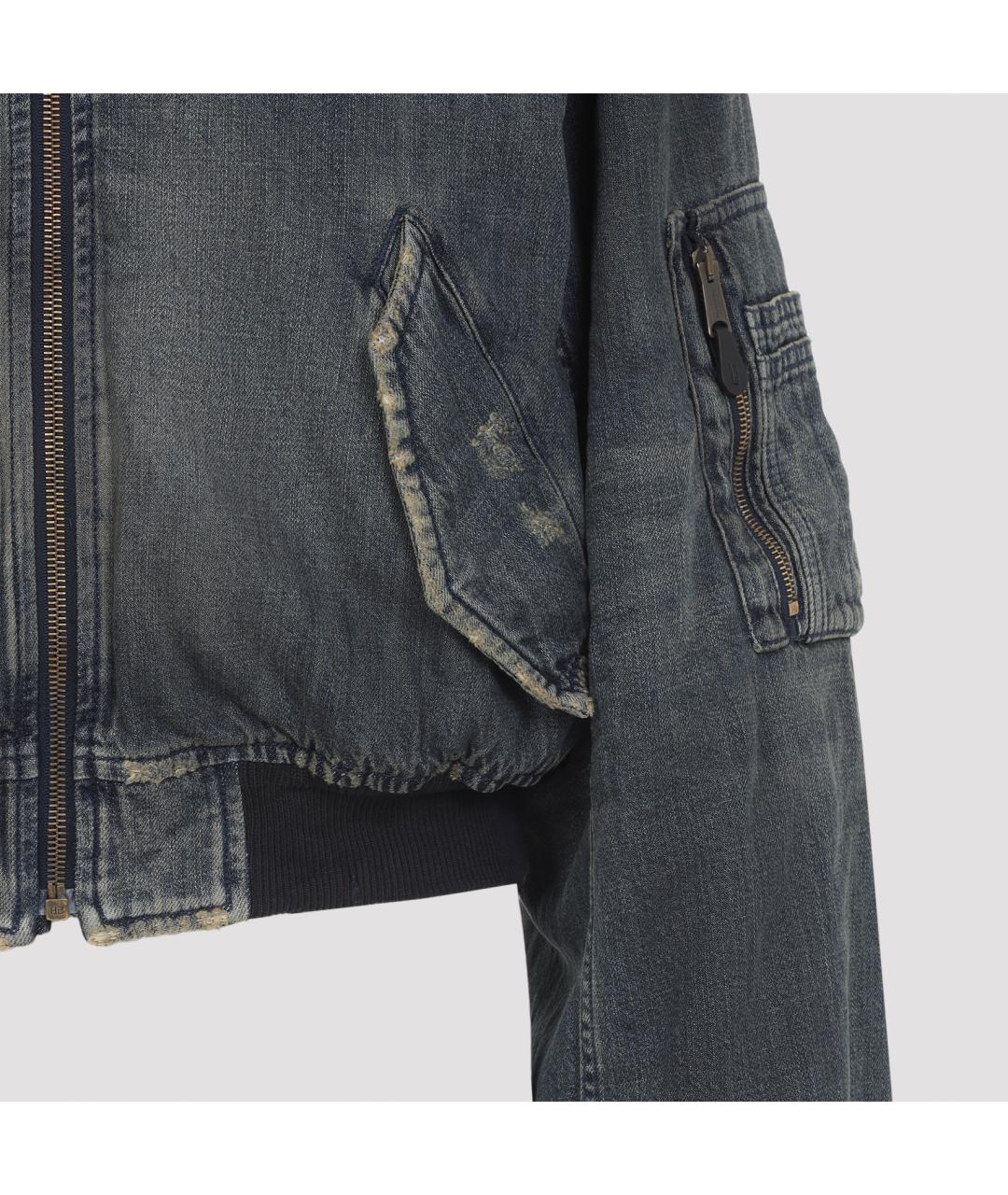 BALENCIAGA Синяя хлопковая куртка, фото 5