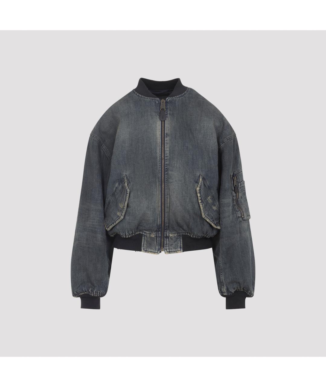 BALENCIAGA Синяя хлопковая куртка, фото 2