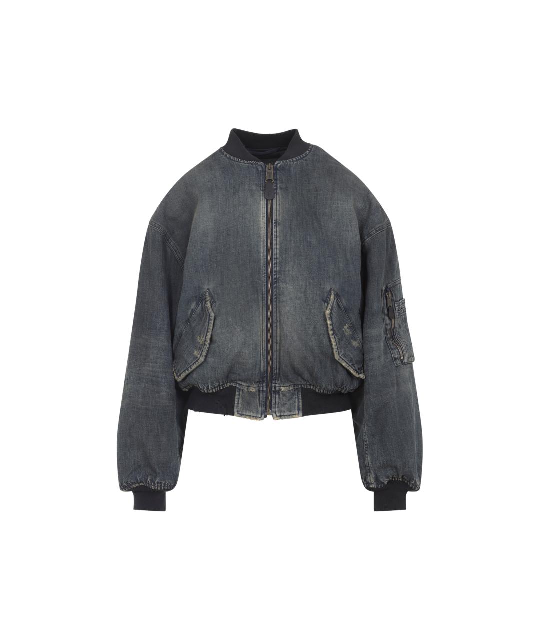 BALENCIAGA Синяя хлопковая куртка, фото 1