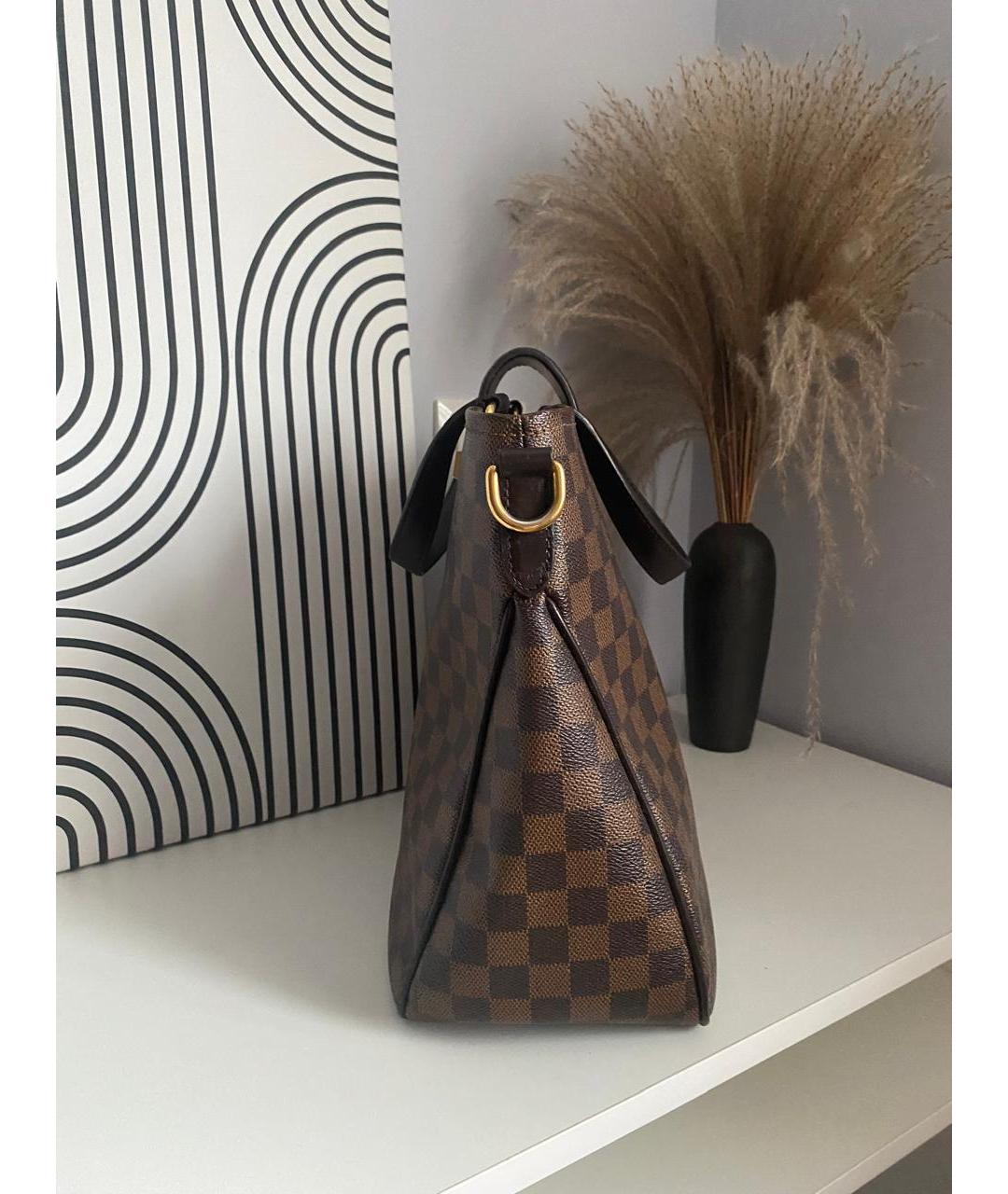 LOUIS VUITTON Коричневая сумка с короткими ручками, фото 2